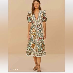 💕 NWT Farm Rio Botanical Midi Dress